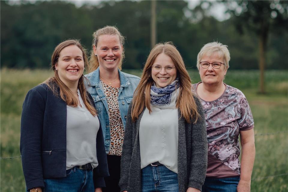 Das Team des Agrarbüros (v. l.): Katharina Jakobitz, Anna Faßelt, Marina Becker und Maria Nagel.