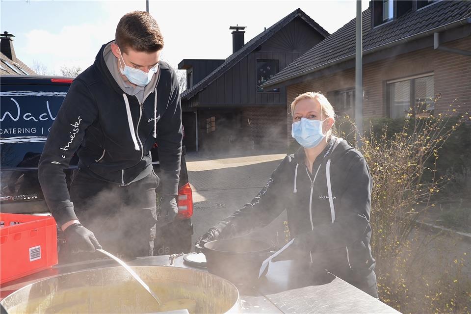 Das Team von André Wachtmeister ist am Samstag wieder mit der Gulaschkanone unterwegs.