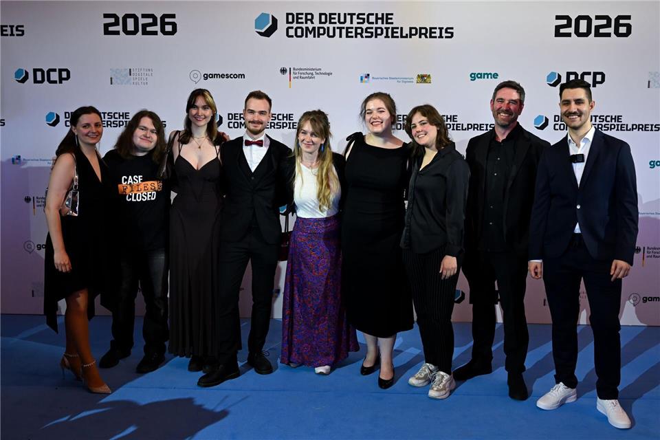 Das Team von Paintbucket Games wurde für „The Darkest Files“ in den Kategorien bestes deutsches Spiel und bestes Serious Game ausgezeichnet.Sven Hoppe/dpa