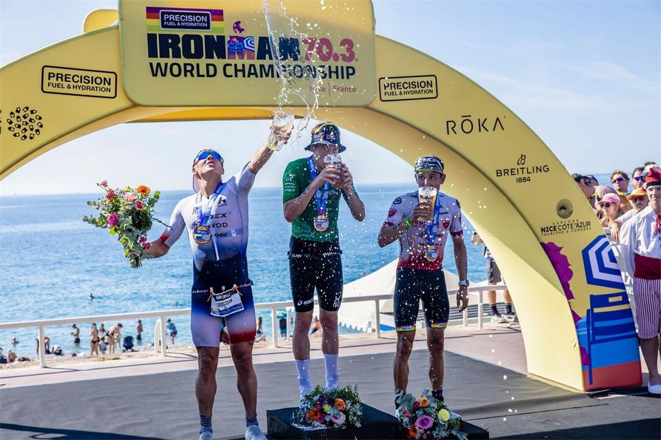 Das Trio bot ein spektakuläres Finale beim Laufen. Ingo Kutsche/SPORTS-MEDIA Agency/dpa