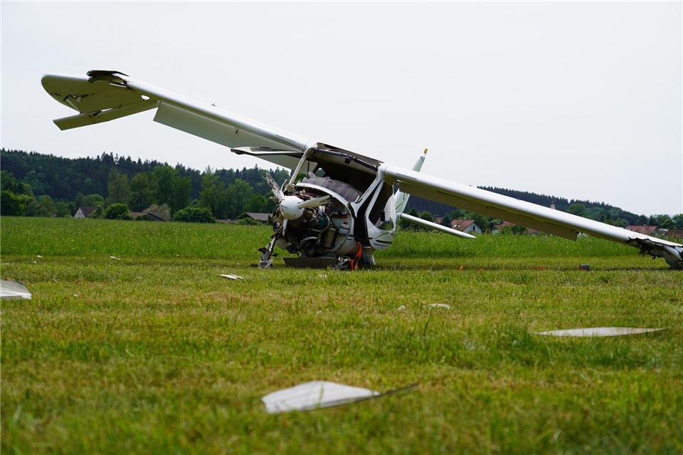 Das Ultraleichtflugzeug ist kurz nach dem Start abgestürzt. Braun/swd-medien/dpa