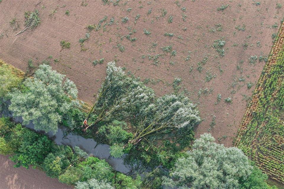 Das Unwetter zog gestern über die Schweiz und weite Teile Baden-Württembergs. Jason Tschepljakow/dpa