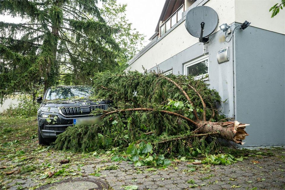 Das Unwetter zog über Teile Baden-Württembergs. Silas Stein/dpa