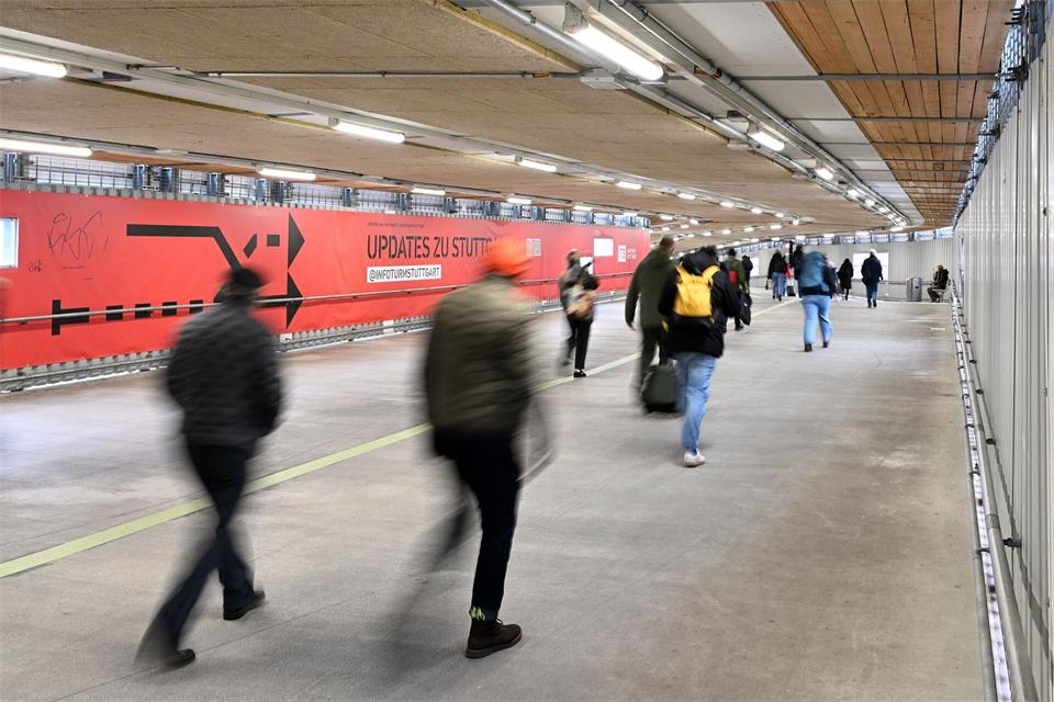 Das Videospiel orientiert sich am Verbindungstunnel zwischen den Stuttgarter Gleisen und der City. (Archivbild)Bernd Weißbrod/dpa