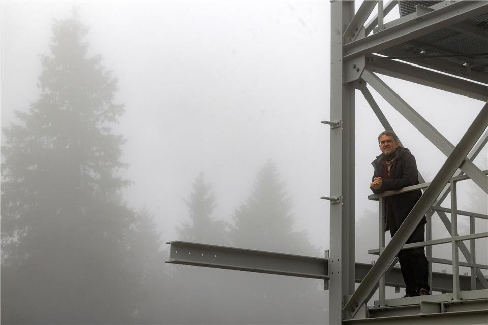 Das Wolkenobservatorium auf der Schmücke ist den Angaben nach in seiner Art weltweit einzigartig.Michael Reichel/dpa