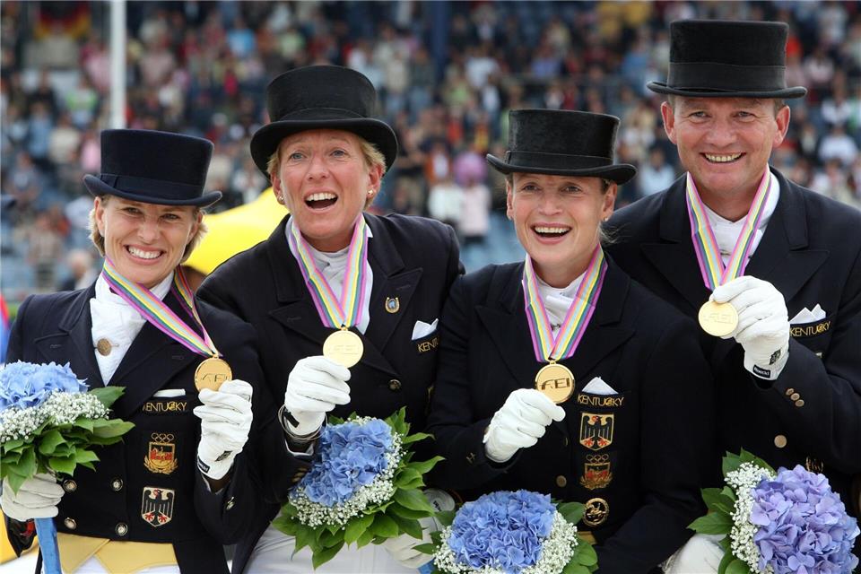 Das deutsche Team gewann vor 20 Jahren Gold. Bei der WM in diesem Jahr gehört das Heim-Team zu den Favoriten. (Archivbild) picture-alliance/ dpa