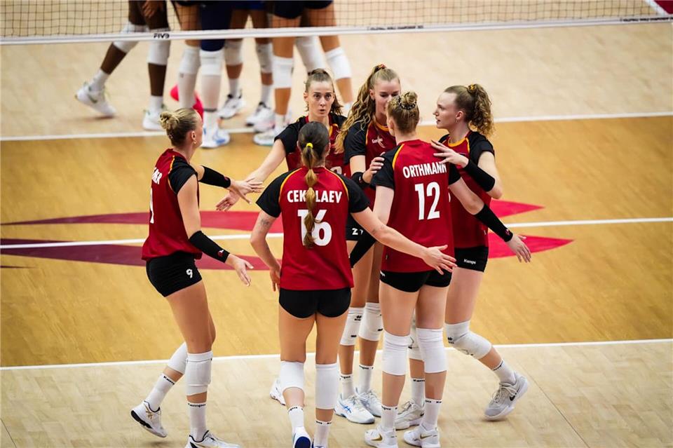 Das deutsche Team scheiterte am großen Favoriten.Volleyballworld/dpa