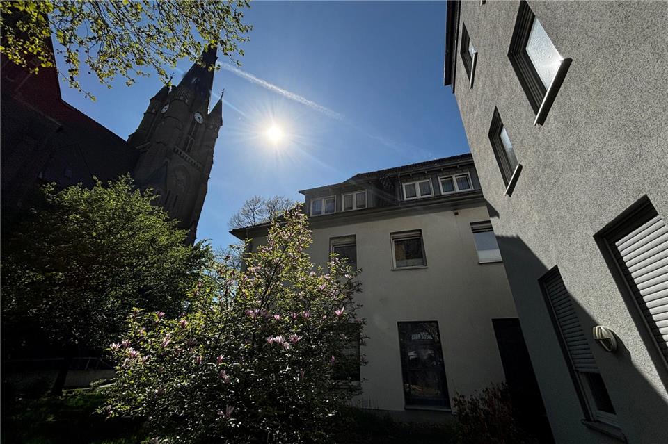 Das ehemalige Franziskusstift neben der Ludgeruskirche hat die Stiftung Haus Hall angemietet.