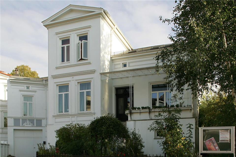 Das ehemalige Wohnhaus der Malerin Paula Modersohn-Becker. Von 1888 an lebte Paula zehn Jahre lang in der Schwachhauser Heerstraße in Bremen.Ingo Wagner/dpa/dpa-tmn