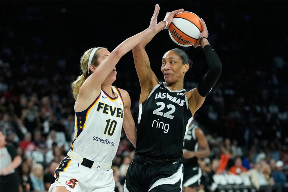 Das entscheidende Spiel zwischen Las Vegas und Indiana ging in die Verlängerung.John Locher/AP/dpa