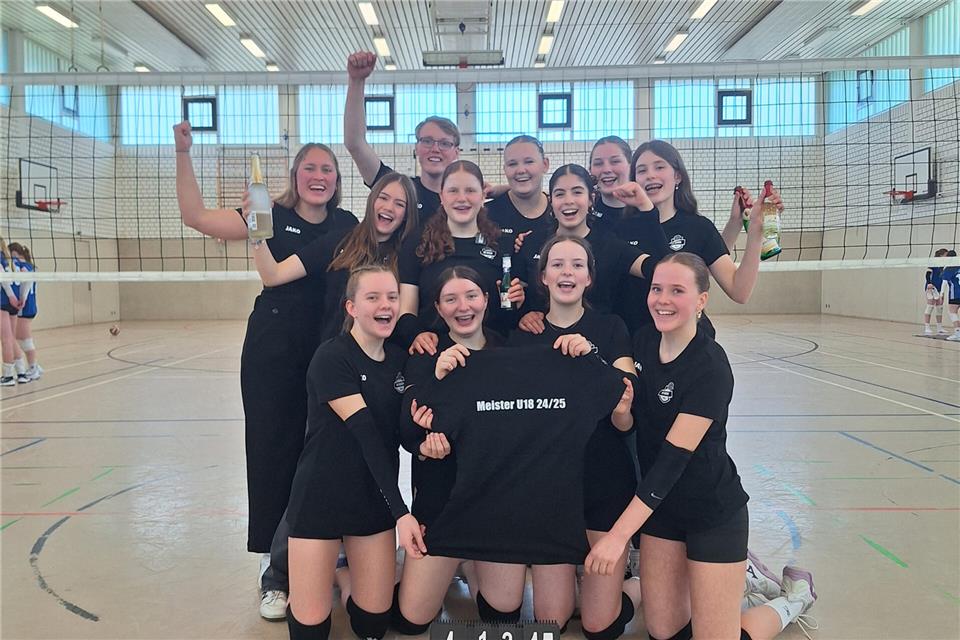 Das erfolgreiche U18-Meisterteam des VC Reken.