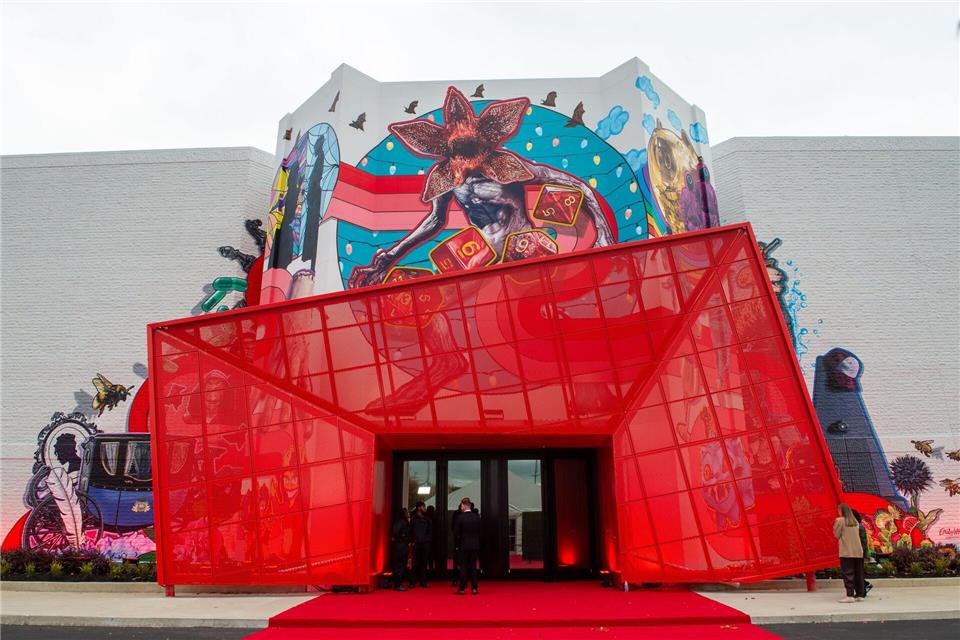 Das erste Netflix House zog in das Gebäude eines ehemaligen Kaufhauses in einem Einkaufszentrum ein.Andrej Sokolow/dpa