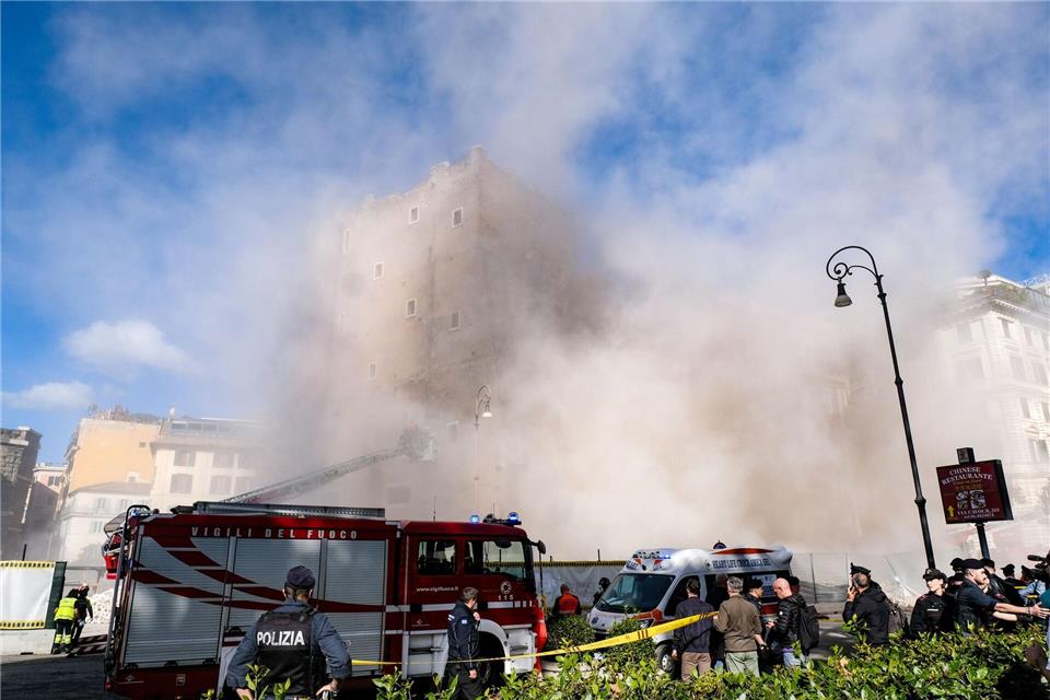 Das historische Bauwerk im Stadtzentrum wurde zum Zeitpunkt des Unglücks renoviert.Mauro Scrobogna/LaPresse via ZUMA Press/dpa