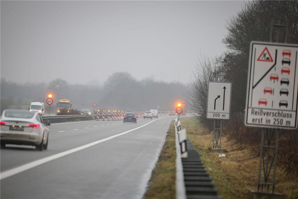 Das ist das aktuelle Ende der A20. (Archivbild)Christian Charisius/dpa