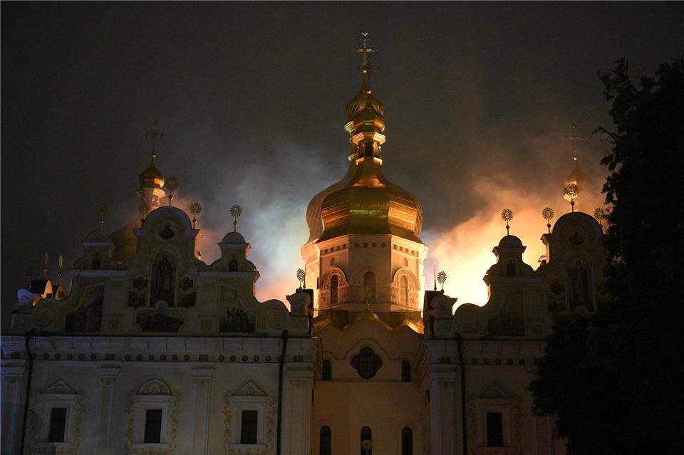 Das jahrhundertealte Höhlenkloster gehört zum Unesco-Weltkulturerbe.Danylo Antoniuk/AP/dpa