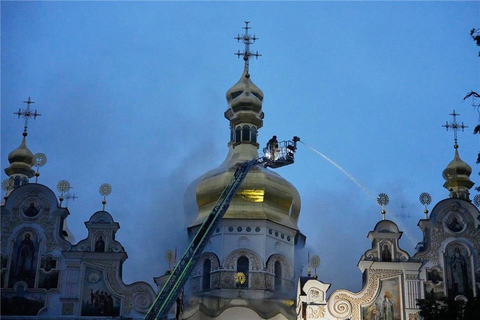 Das jahrhundertealte Höhlenkloster gehört zum Unesco-Weltkulturerbe.Efrem Lukatsk/AP/dpa