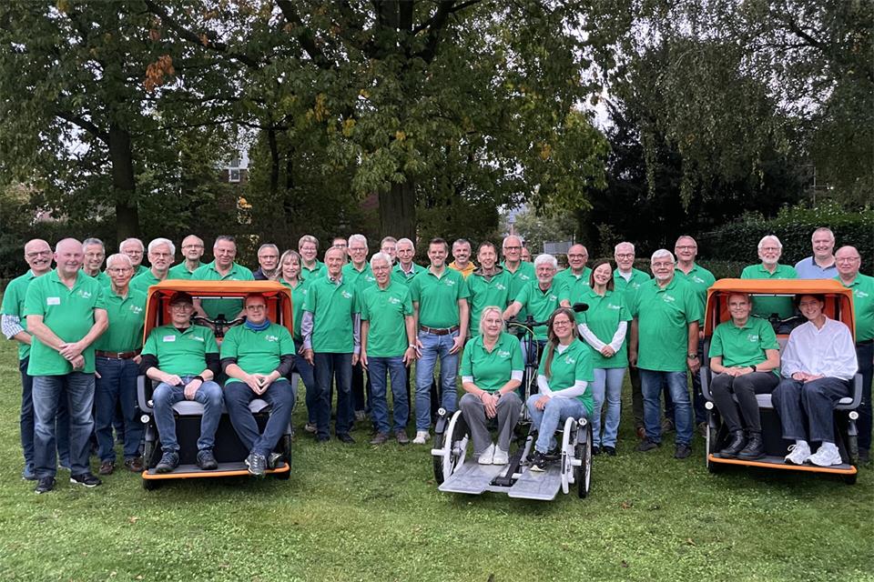 Das komplette Team der Heide-Rikscha-Fahrer zieht ein positives Resümee der ersten Saison.
