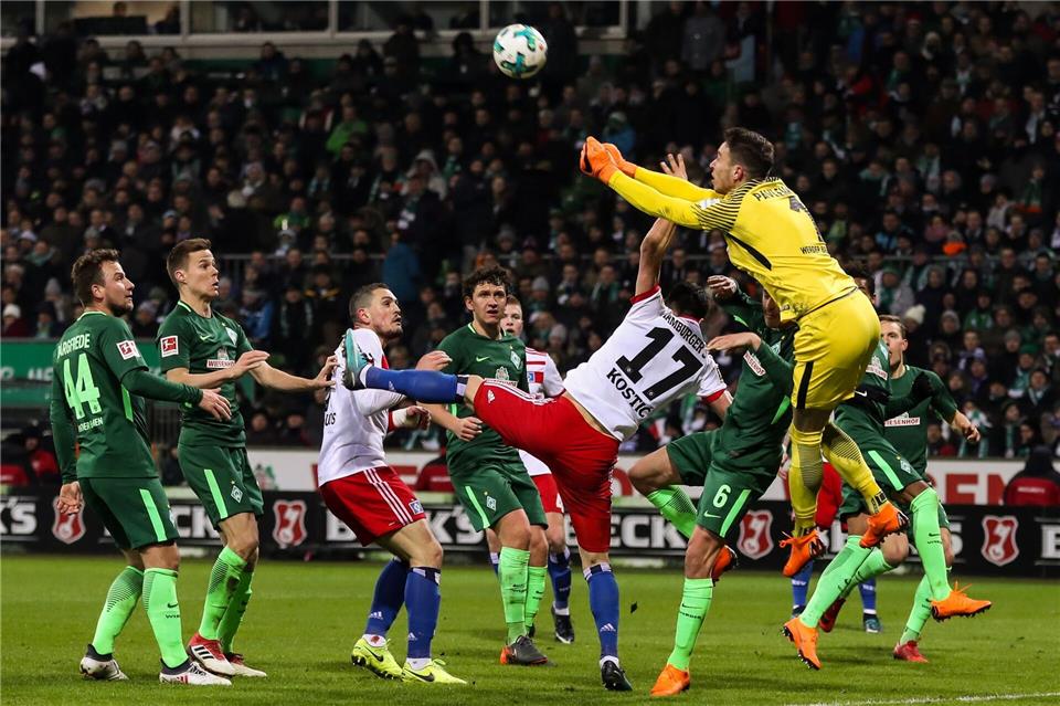 Das letztmalige Nord-Derby in der Bundesliga im Jahr 2018.Christian Charisius/dpa
