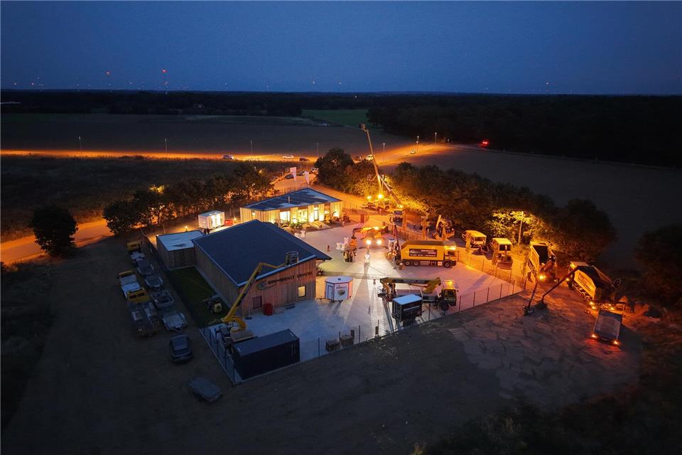 Das neue Betriebsgelände im Gewerbegebiet in Erle.