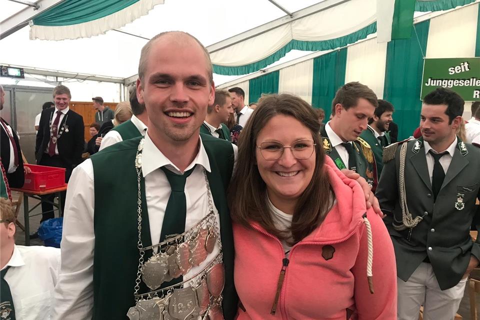 Das neue Königspaar: André Brunsbach und Sara Brömmel.