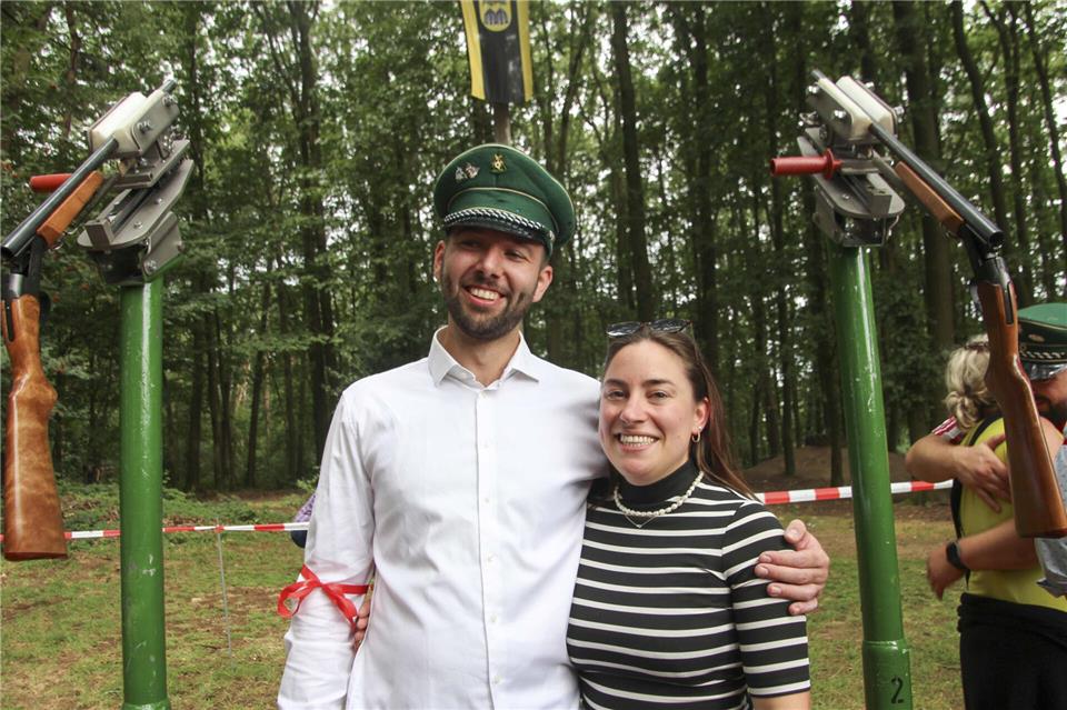 Das neue Königspaar in Groß Reken: Florian Schwering und Jana Greve.