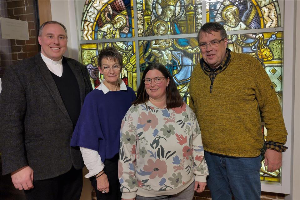 Das neue Leitungsteam für den Pastoralen Raum Gescher-Reken-Velen: Hendrik Wenning (von links), Barbara Richter-Hoffschlag, Lena Glenz und Egbert Kock