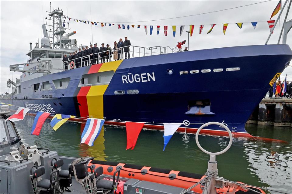 Das neue Zollschiff „Rügen“ wird vor allem im Ostseegebiet rund um Rügen im Einsatz sein. Bernd W�stneck/dpa