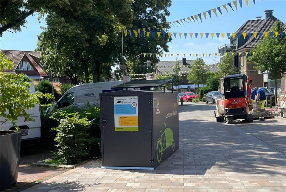 Das öffentliches Lastenrad in Ramsdorf wird vorübergehend verlegt.