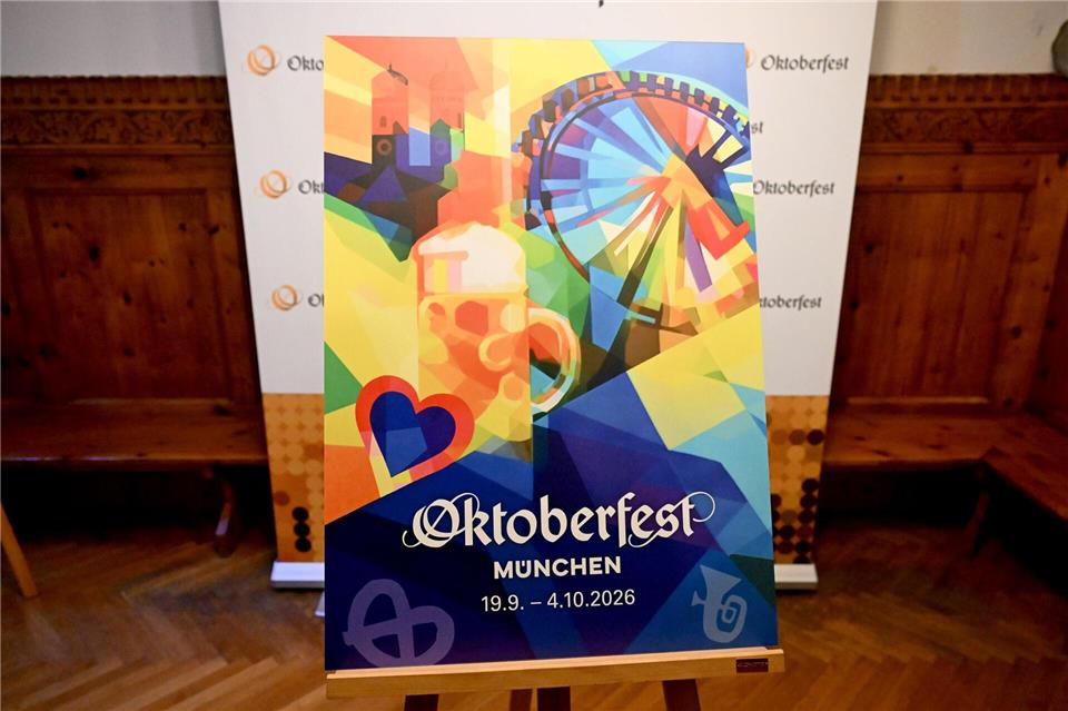 Das offizielle Motiv zum Oktoberfest 2026. (Archivbild)Felix Hörhager/dpa