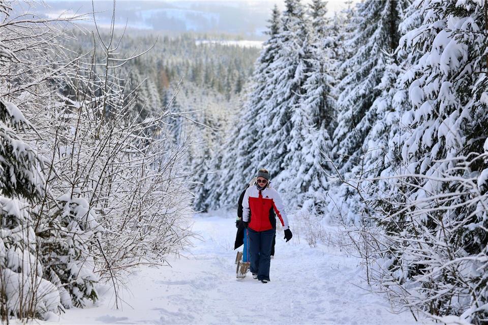 Das stabile Winterwetter mit genügend Schnee lockt viele Besucher in den Harz. (Archivbild)Matthias Bein/dpa