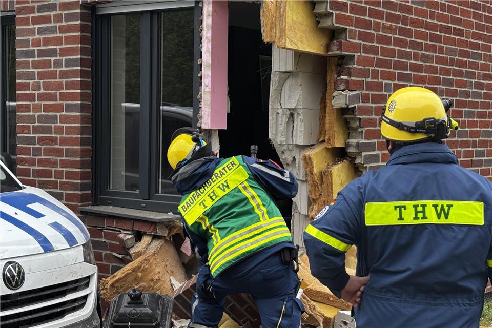 Das stark beschädigte Wohnhaus ist weiter nur eingeschränkt bewohnbar.