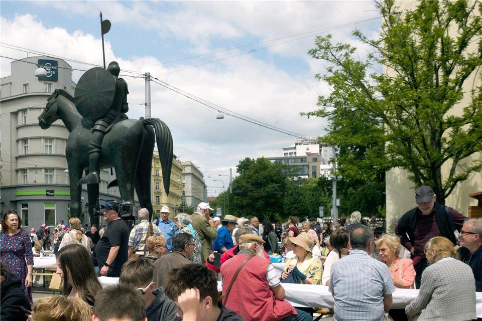 Das traditionelle Pfingsttreffen der vertriebenen Sudetendeutschen und ihrer Nachkommen findet erstmals in Tschechien statt.Michael Heitmann/dpa
