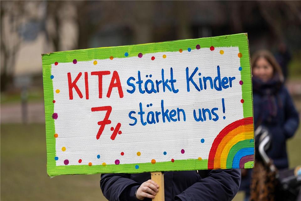 Das umstrittene neue Kita-Gesetz in NRW hat zu breiten Protesten geführt. Thomas Banneyer/dpa