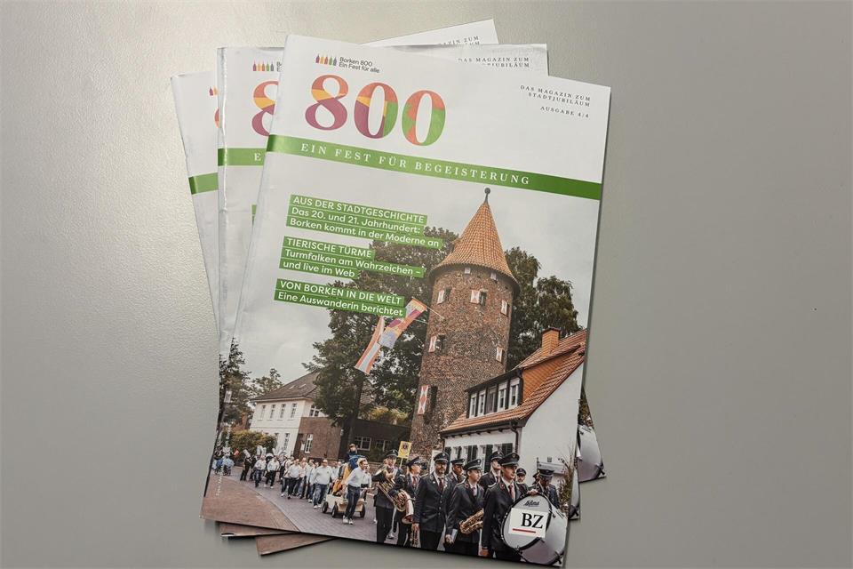 Das vierte Jubiläumsmagazin „Borken 800“ ist erschienen.