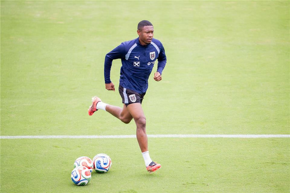 David Alaba will als Kapitän vorangehen. (Archivbild)Georg Hochmuth/APA/dpa