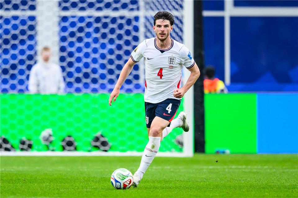 Declan Rice soll nach dem FC Arsenal auch England zum Titel führen. (Archivbild)Tom Weller/dpa
