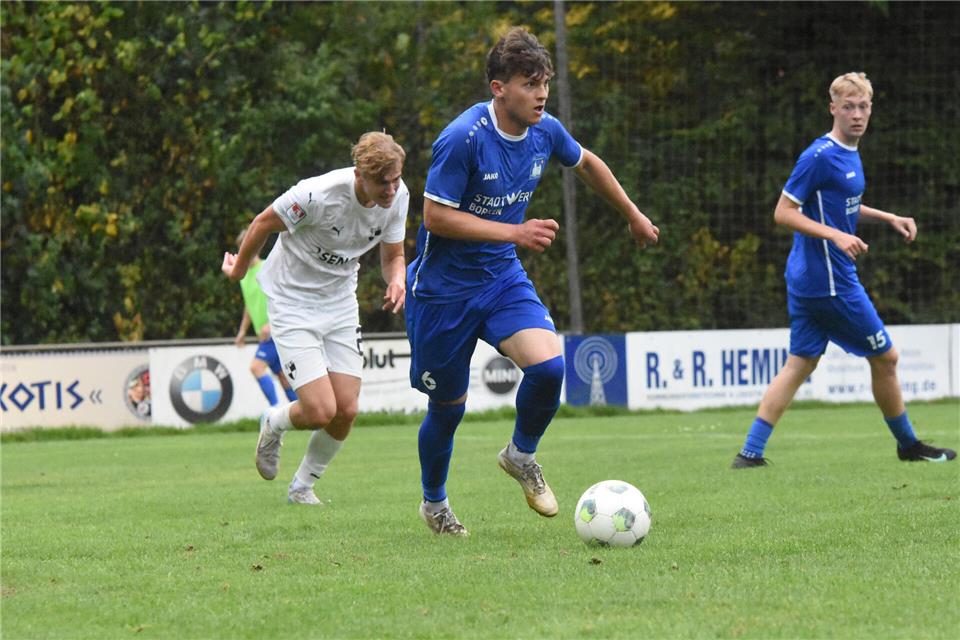 Defensivspezialist Jost Gehling (rechts) unterlag mit Westfalia Gemen beim Lüner SV mit 0:2.