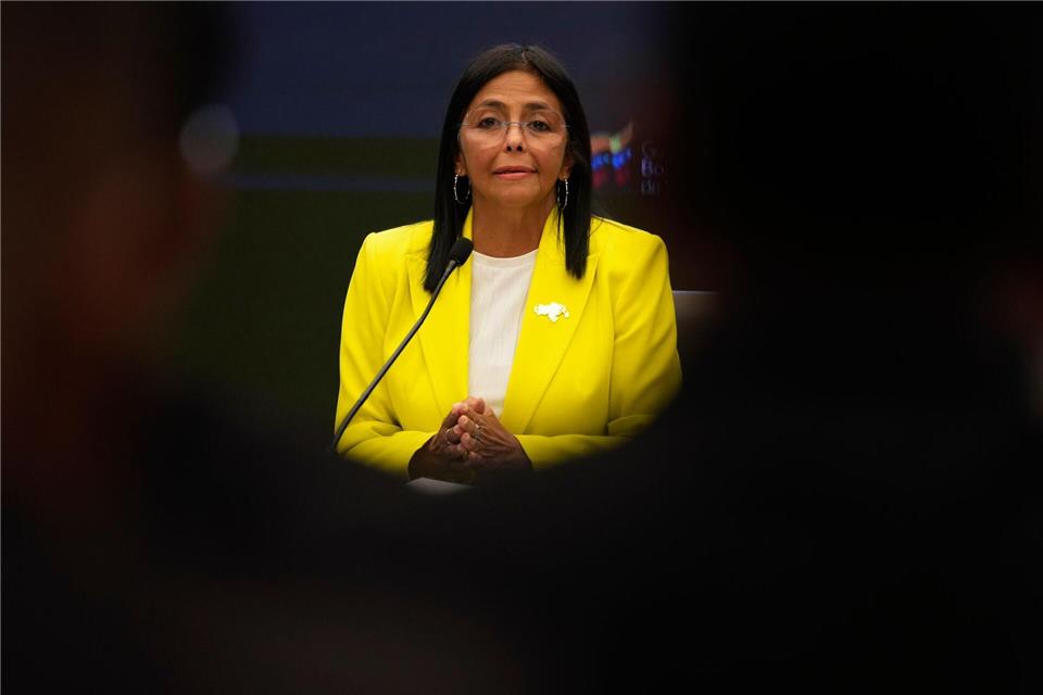Delcy Rodríguez ist die Vizepräsidentin von Venezuela. (Archivbild)Ariana Cubillos/AP/dpa