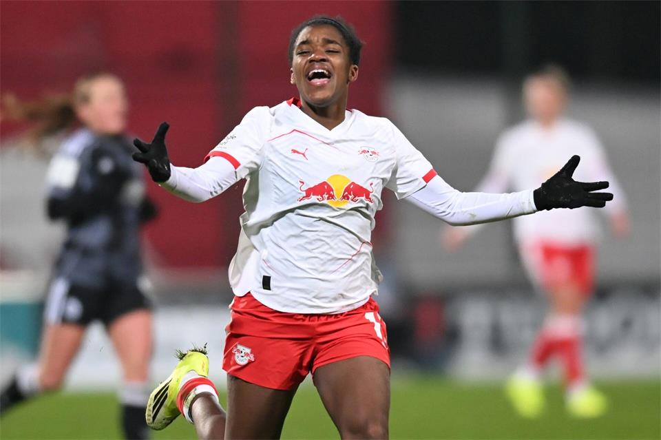 Delice Boboy erzielte die Führung für RB Leipzig. (Archivbild)Jennifer Brückner/dpa