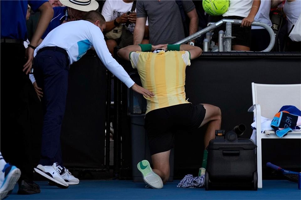 Dem Briten Jack Draper ging es nach seinem Sieg nicht gut.