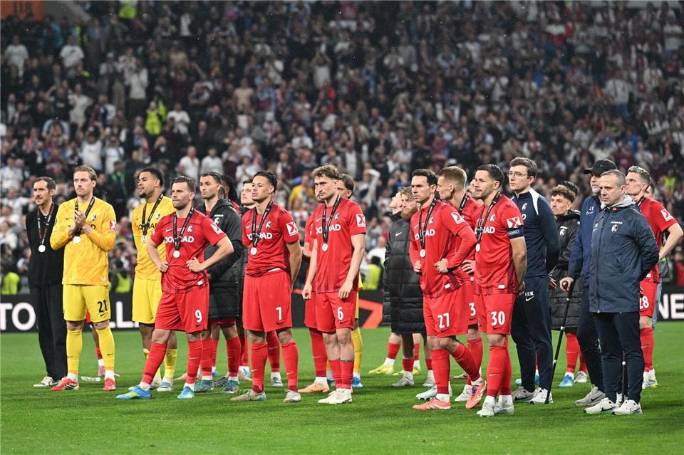 Dem SC Freiburg blieb die Körnung einer famosen Europa-League-Saison verwehrt.Robert Michael/dpa