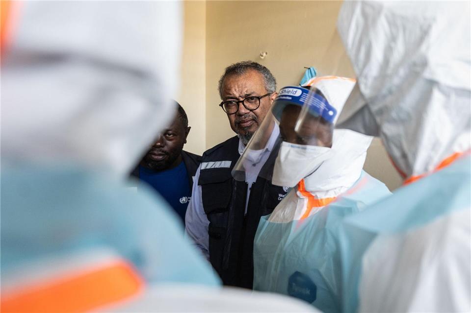 Dem WHO-Chef bereitet die Lage im Kongo größere Sorgen als der einzelne Patient in Frankreich. Moses Sawasawa/AP/dpa