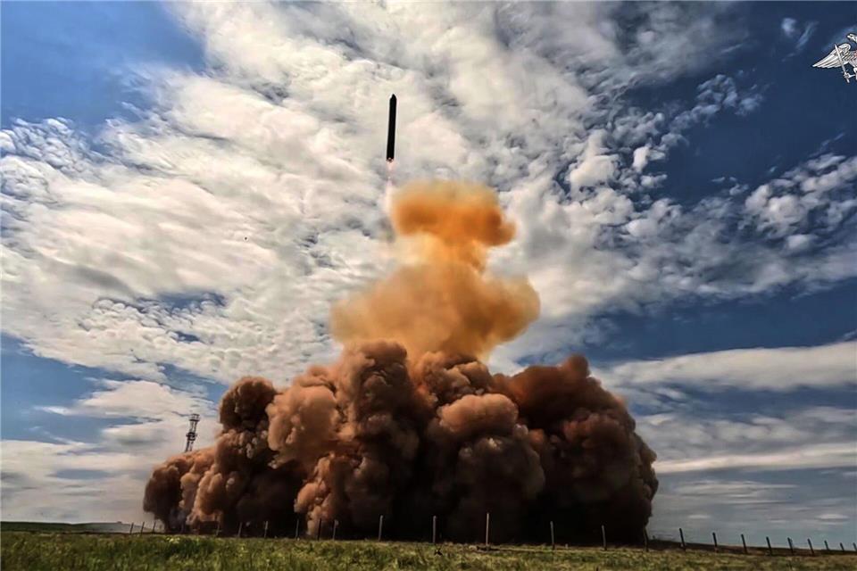 Demonstrativ testete Russland eine neue Atomrakete. Uncredited/Russian Defense Ministry Press Service/AP/dpa
