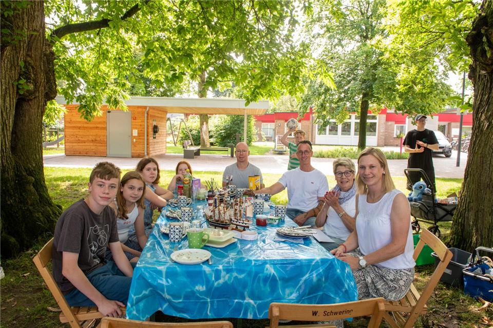 Den ersten Platz machte der Tisch der Familie Terbeck mit maritimer Dekoration.