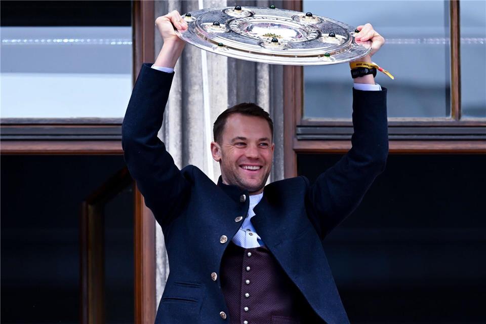 Den zweiten Pokal im Blick: Manuel Neuer vom FC Bayern. (Archivbild)Sven Hoppe/dpa