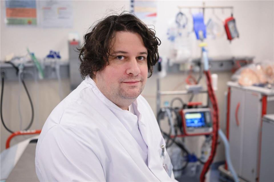 Dengler arbeitet schon seit einigen Jahren in der Notaufnahme.Bernd Weißbrod/dpa