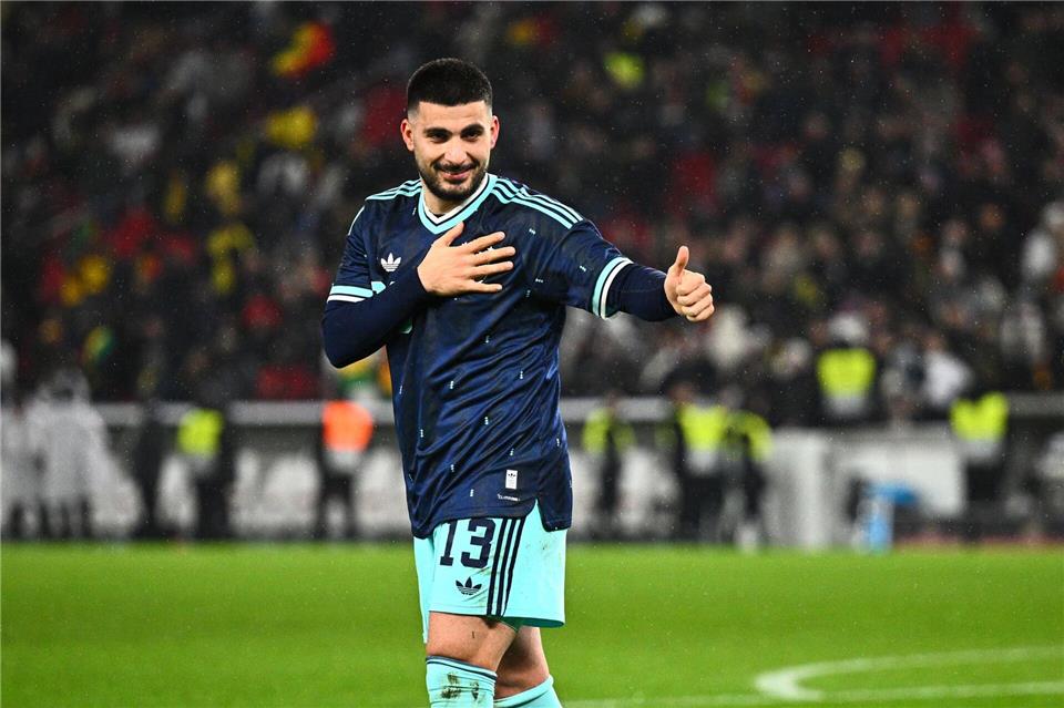 Deniz Undav bejubelt seinen Siegtreffer gegen Ghana. Tom Weller/dpa