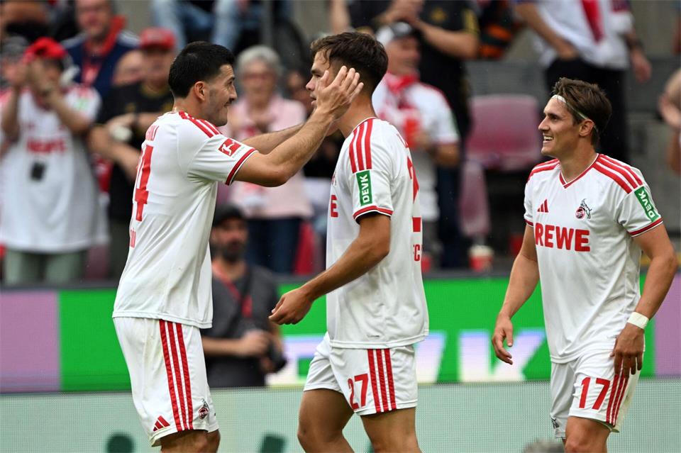 Der 1. FC Köln hatte zum Saisonstart viel Grund zum Jubel.Federico Gambarini/dpa