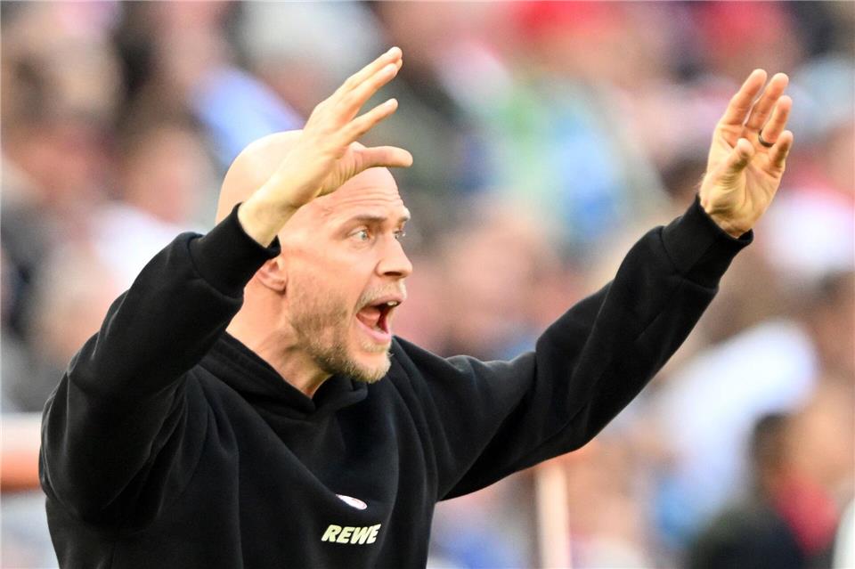 Der 1. FC Köln um Trainer René Wagner kann mit einem Sieg die Konkurrenz unter Druck setzen. (Archivbild)Federico Gambarini/dpa