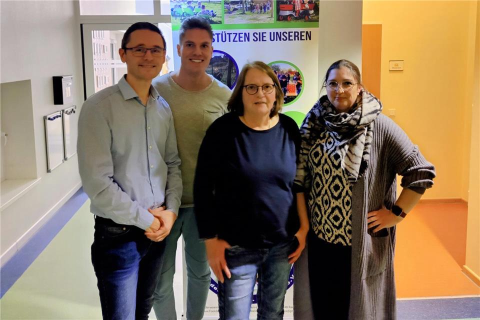 Der 1. Vorsitzende Jonathan Schmidt, der 2. Vorsitzende Tobias Möhlmann, Kitaleiterin Mechthild Westerkamp und Schriftführerin Desiree Böse (von links) freuen sich über den Zuspruch für den Förderverein.